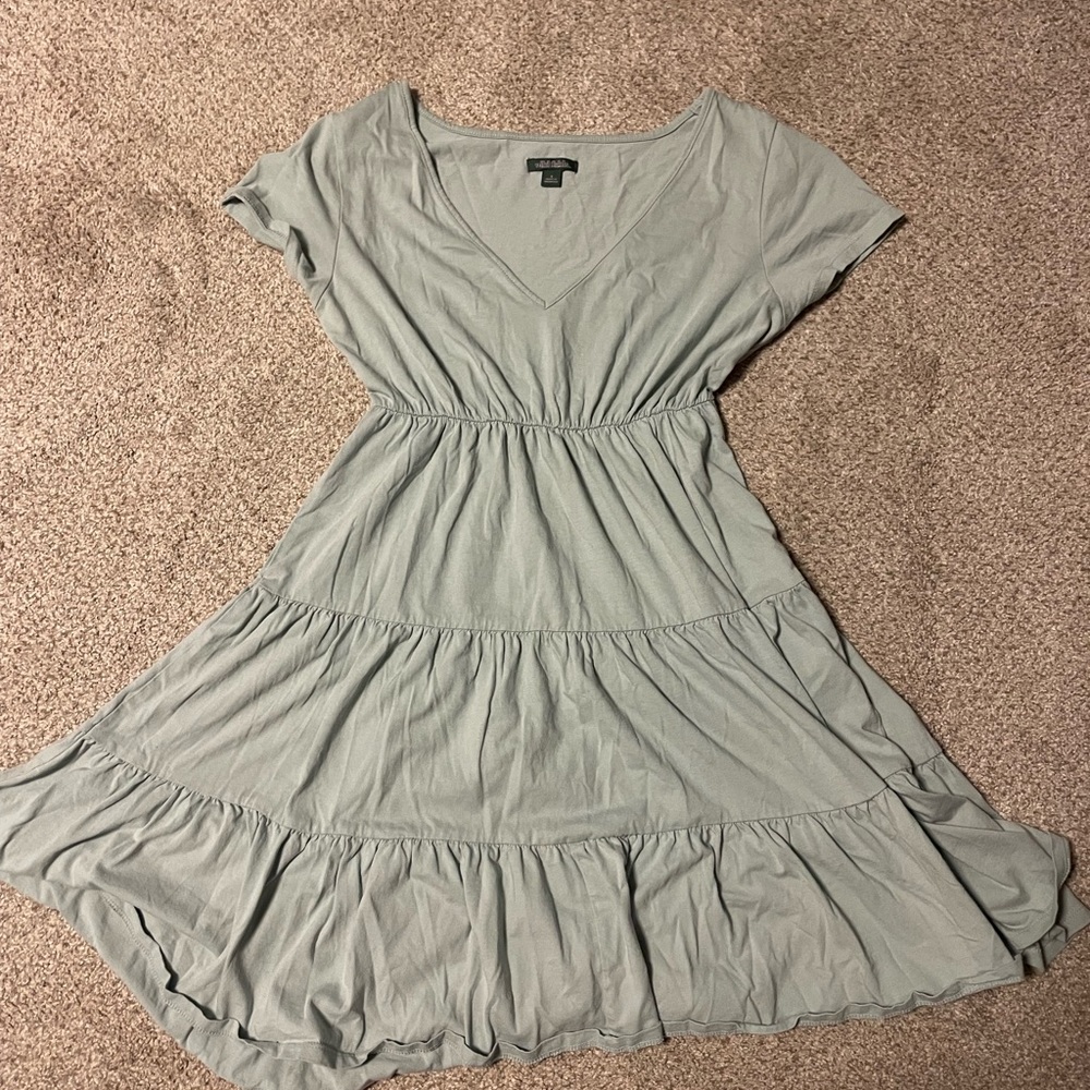 Green Tired Baby Doll Dress Wild Fable - Picture 4 of 10